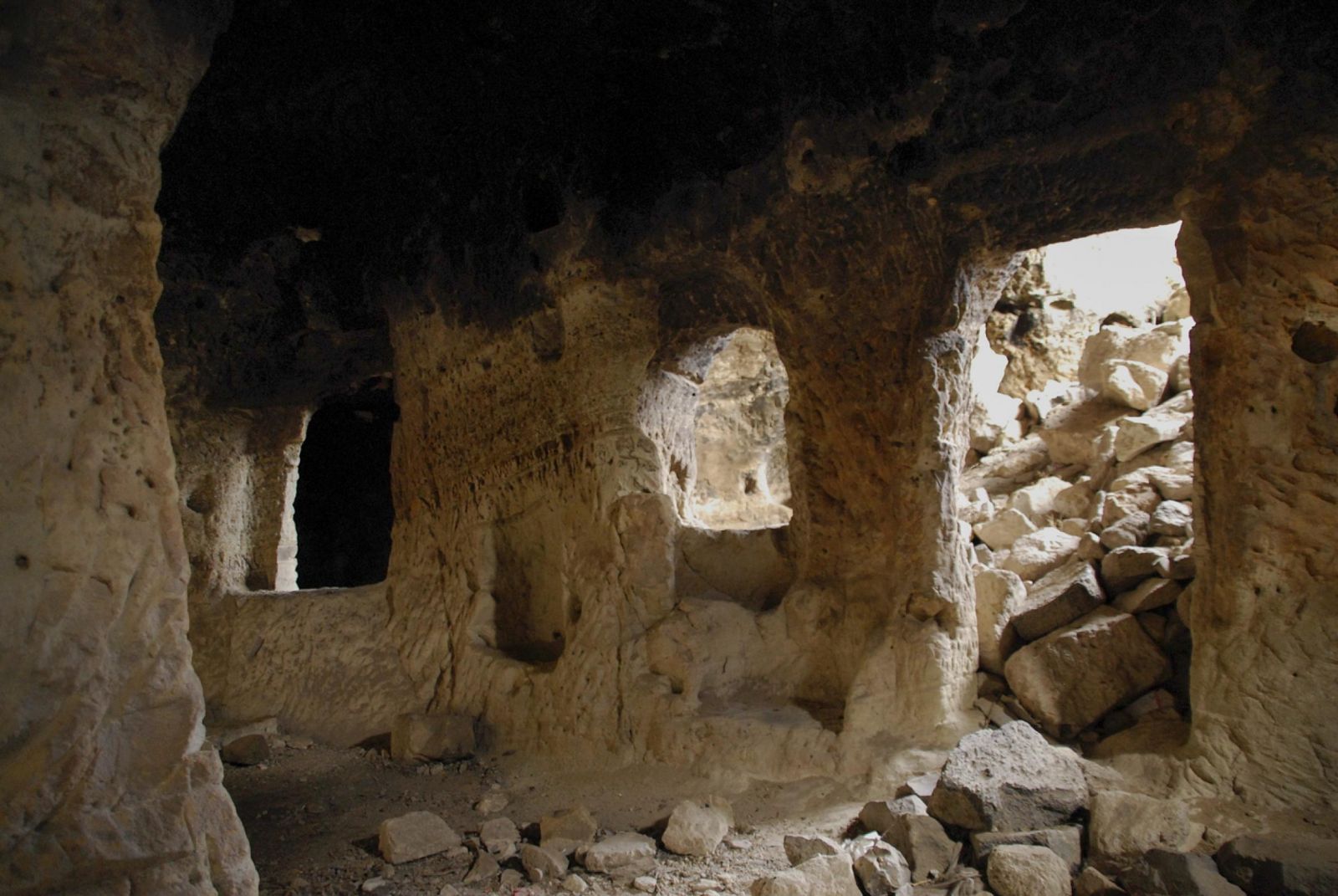 Picture of the underground city in Nevsehir Turkey